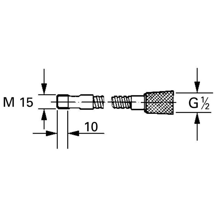 Flexible de douchette RELEXAFLEX pour mitigeurs évier - GROHE - Chromé - 1500mm