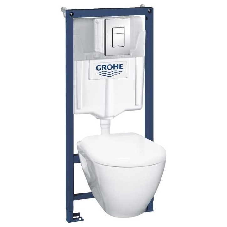 GROHE - Pack Bati WC Solido Compact 39186000 - WC 6-9 l 1,13m