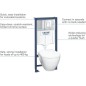 GROHE - Pack Bati WC Solido Compact 39186000 - WC 6-9 l 1,13m