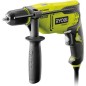 RYOBI - Perceuse a percussion 800 W - 3 000 cp/min - mandrin 13mm - blocage d'arbre - LED + coffret & butée de profondeur - RPD