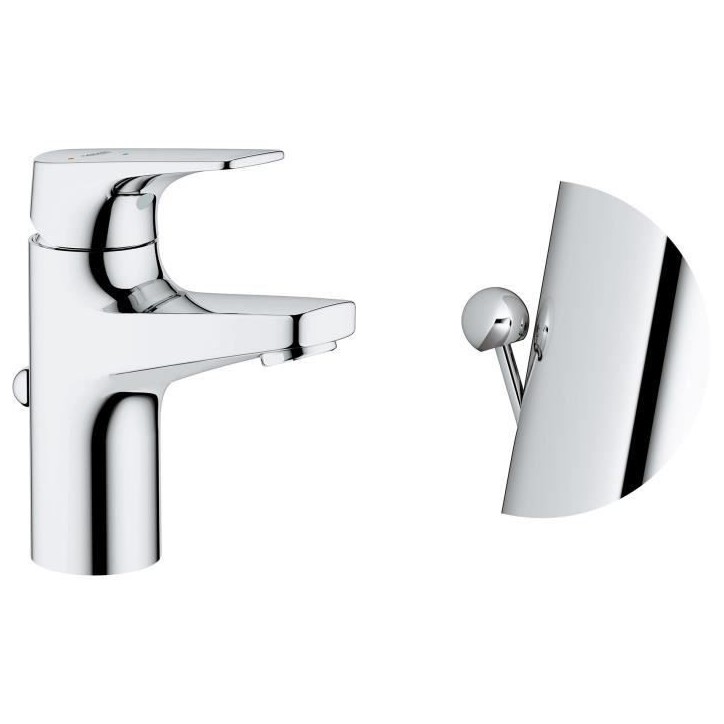 GROHE Mitigeur monocommande Lavabo Taille S Start Flow Chromé 23769000 GROHE Mitigeur monocommande Lavabo Taille S Start Flow Chromé 23769000
