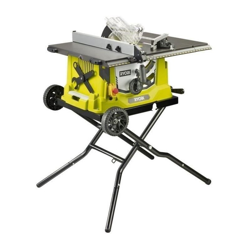 RYOBI - Scie sur table 1 800 W - table alu + pietement retractable, la RYOBI - Scie sur table 1 800 W - table alu + pietement retractable, la