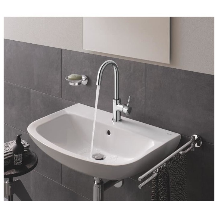 Mitigeur monocommande Lavabo - GROHE - Taille L - Chromé - Pivotant - Economie d'eau Mitigeur monocommande Lavabo - GROHE - Taille L - Chromé - Pivotant - Economie d'eau