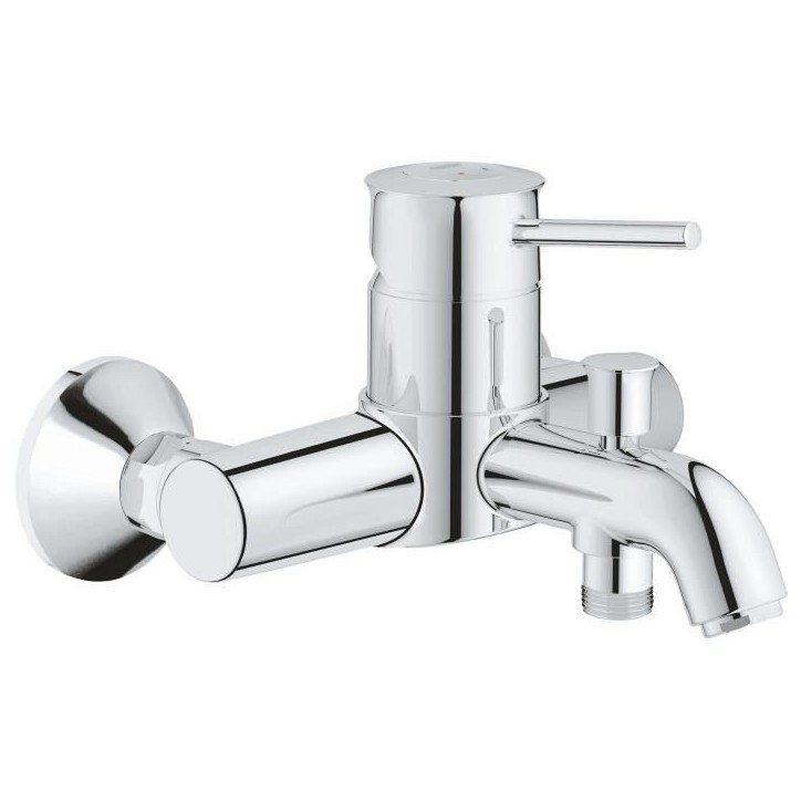 Mitigeur monocommande Bain / Douche mural GROHE - Finition Chromé - Profondeur 191 mm Mitigeur monocommande Bain / Douche mural GROHE - Finition Chromé - Profondeur 191 mm