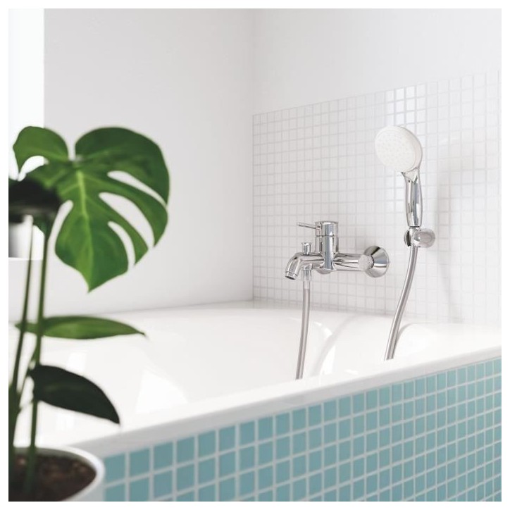 Mitigeur monocommande Bain / Douche mural GROHE - Finition Chromé - Profondeur 191 mm Mitigeur monocommande Bain / Douche mural GROHE - Finition Chromé - Profondeur 191 mm