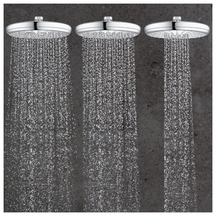 Douche de tete GROHE Vitalio Start 210 - jet unique - économie d'eau - raccord fileté 1/2 - 26415000