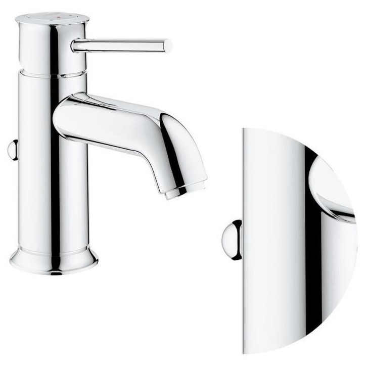Mitigeur lavabo GROHE Start Classic - Tirette de vidage - Économie d'eau - Garantie 5 ans Mitigeur lavabo GROHE Start Classic - Tirette de vidage - Économie d'eau - Garantie 5 ans
