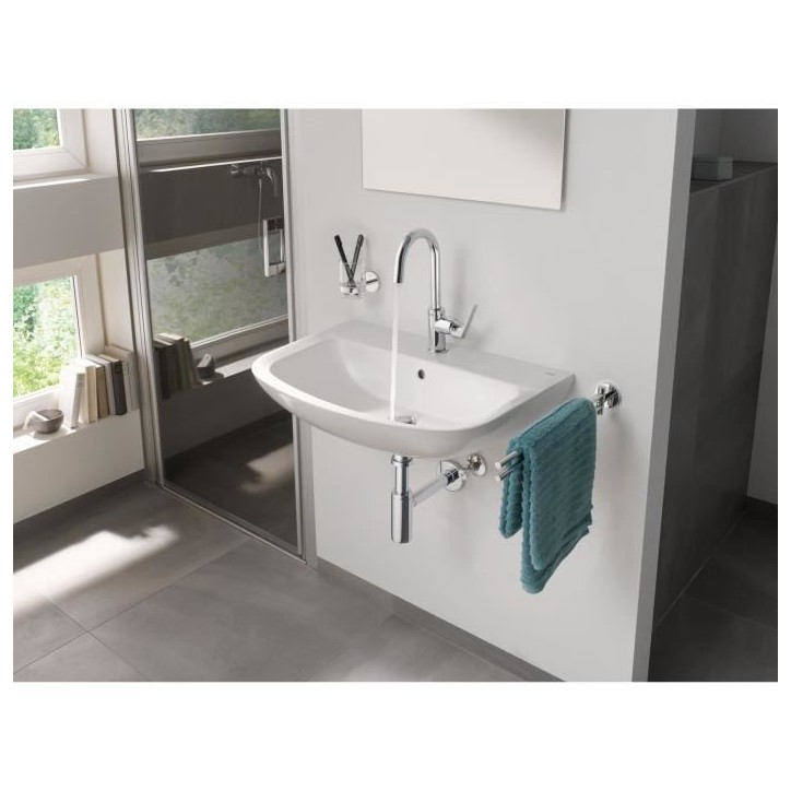 Robinet salle de bains - GROHE Start Flow - Mitigeur monocommande - Taille L - Chromé - Economie d'eau - 23811000 Robinet salle de bains - GROHE Start Flow - Mitigeur monocommande - Taille L - Chromé - Economie d'eau - 23811000