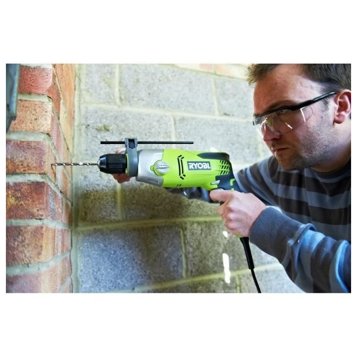RYOBI - Perceuse a percussion 1 200 W - 1 200-3 000 cp/min - 2 vitesses - mandrin 13 mm métal - LED - Livrée en coffret - RPD1 RYOBI - Perceuse a percussion 1 200 W - 1 200-3 000 cp/min - 2 vitesses - mandrin 13 mm métal - LED - Livrée en coffret - RPD1