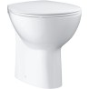 Abattant WC - GROHE - Bau Ceramic - Duroplast - Blanc alpin - SoftClos