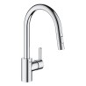 GROHE Robinet de cuisine évier Feel, douchette extractible, rotation