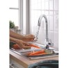 GROHE Robinet de cuisine évier Feel, douchette extractible, rotation