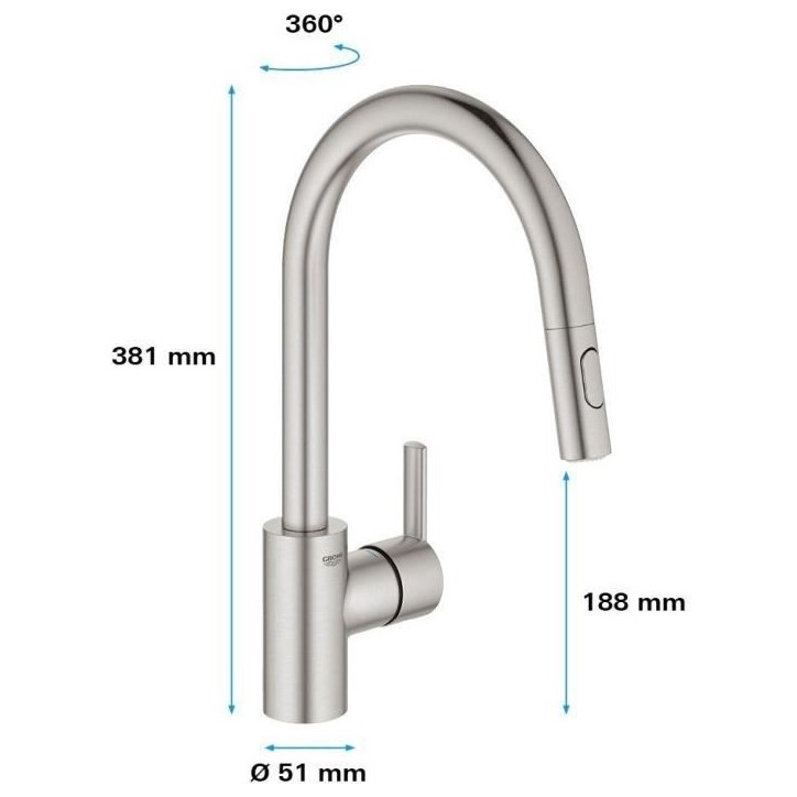 GROHE - Mitigeur monocommande Evier GROHE - Mitigeur monocommande Evier