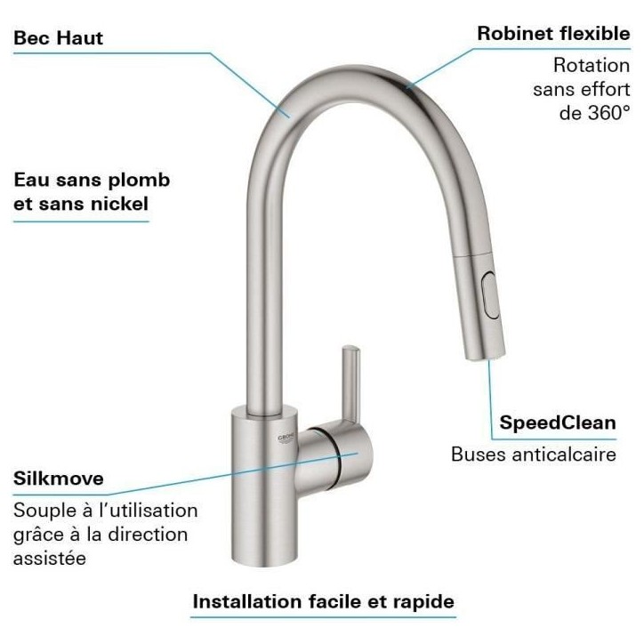GROHE - Mitigeur monocommande Evier GROHE - Mitigeur monocommande Evier
