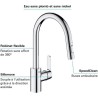 GROHE Robinet de cuisine évier Get, robinet avec douchette extractibl