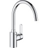 Mitigeur de cuisine - GROHE Get - Chromé - Bec en C - Bec Haut - Rota