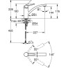 GROHE Robinet évier de cuisine Swift, Mitigeur monocommande avec mous