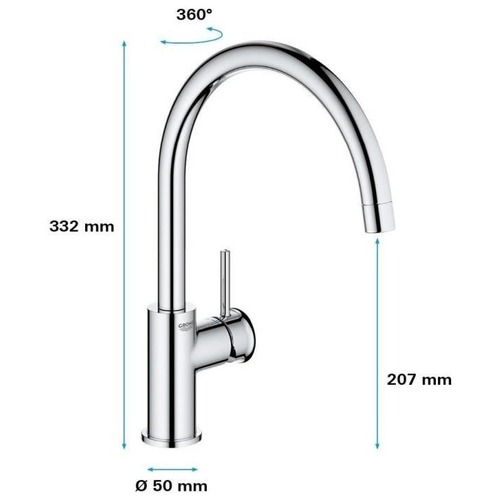 GROHE - Mitigeur monocommande Evier GROHE - Mitigeur monocommande Evier