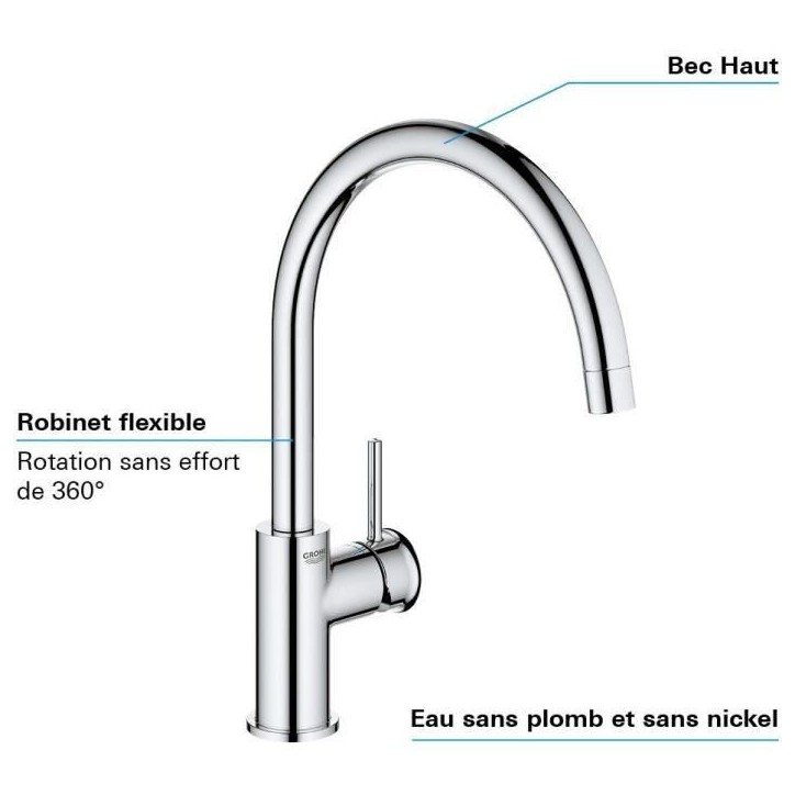 GROHE - Mitigeur monocommande Evier GROHE - Mitigeur monocommande Evier