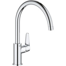 Mitigeur monocommande Evier - GROHE - 31554001 - Col de cygne - Chrom