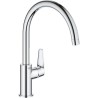 Mitigeur monocommande Evier - GROHE - 31554001 - Col de cygne - Chrom