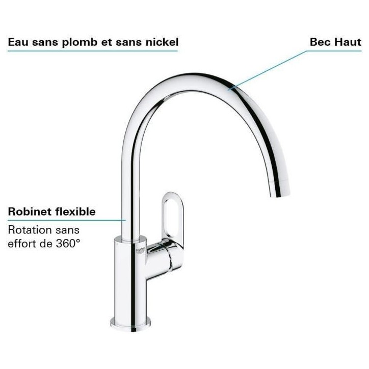 GROHE - Mitigeur monocommande Evier