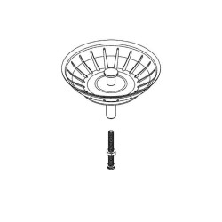 Vidage - GROHE - Bonde grille a évier - Inox - A grille - Intérieur