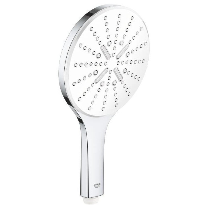 Douchette 3 jets - GROHE - Vitalio SmartActive 150 - Surface de jet blanche - Economie d'eau - Chromé Douchette 3 jets - GROHE - Vitalio SmartActive 150 - Surface de jet blanche - Economie d'eau - Chromé