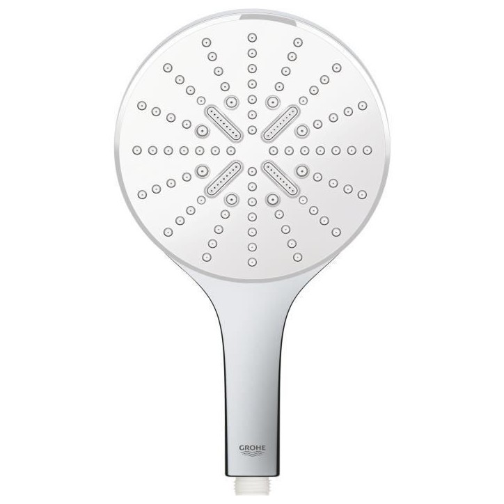 Douchette 3 jets - GROHE - Vitalio SmartActive 150 - Surface de jet blanche - Economie d'eau - Chromé Douchette 3 jets - GROHE - Vitalio SmartActive 150 - Surface de jet blanche - Economie d'eau - Chromé