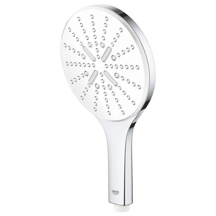 Douchette 3 jets - GROHE - Vitalio SmartActive 150 - Surface de jet blanche - Economie d'eau - Chromé Douchette 3 jets - GROHE - Vitalio SmartActive 150 - Surface de jet blanche - Economie d'eau - Chromé
