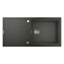 GROHE Evier composite avec égouttoir K400 1000 x 500 mm Gris granite