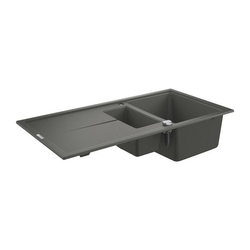 GROHE Evier composite avec égouttoir K400 1000 x 500 mm Gris granite GROHE Evier composite avec égouttoir K400 1000 x 500 mm Gris granite