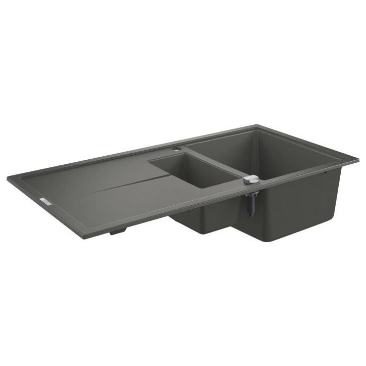 GROHE Evier composite avec égouttoir K400 1000 x 500 mm Gris granite 31642AT0 GROHE Evier composite avec égouttoir K400 1000 x 500 mm Gris granite 31642AT0