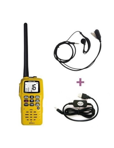 Pack VHF portable - NAVICOM - RT411+PACK Chargeur 220V- câble USB