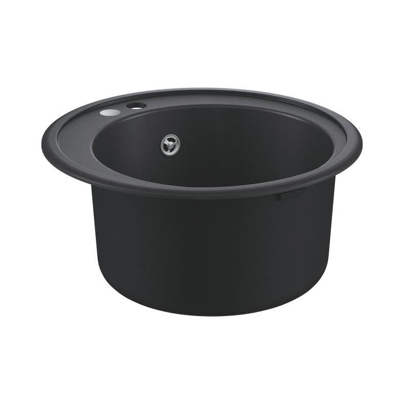 Evier composite - GROHE - K200 - 1 bac - A encastrer - Noir - Rond Evier composite - GROHE - K200 - 1 bac - A encastrer - Noir - Rond
