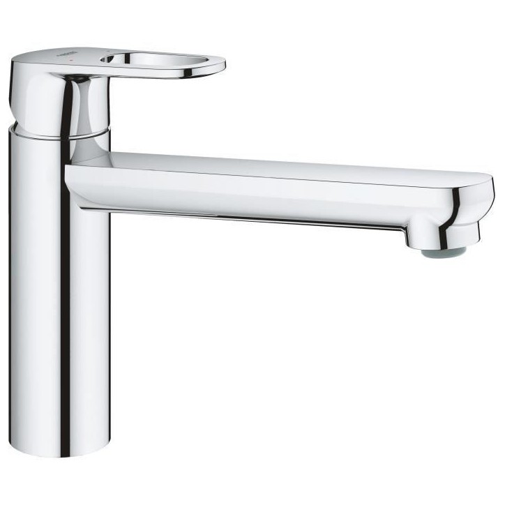 GROHE Robinet évier de cuisine Start Flow, mitigeur monocommande avec mousseur économique d'eau, rotation 140°, chromé, 3169
