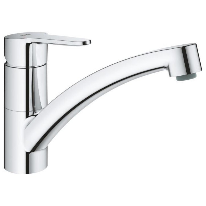 Mitigeur évier GROHE Start Eco - Chromé - Bec bas - Métal