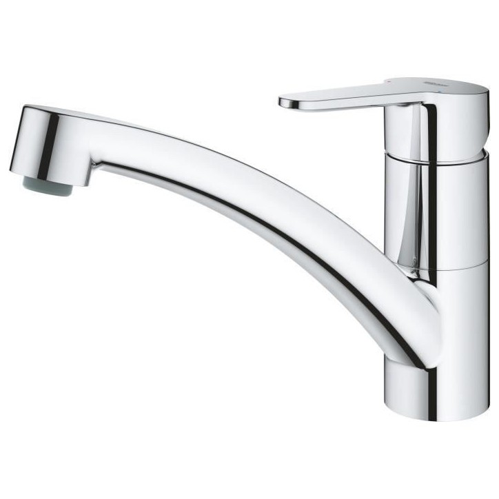 Mitigeur évier GROHE Start Eco - Chromé - Bec bas - Métal