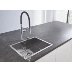GROHE Évier en acier inoxydable K700 31726SD0 - A encastrer - 1 bac -