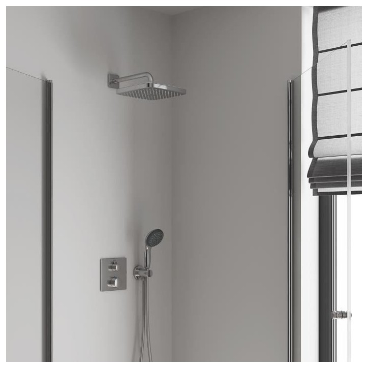 GROHE - Vitalio Comfort 250 - Douche de tete carrée 250mm - Jet uniforme - Anti-calcaire GROHE - Vitalio Comfort 250 - Douche de tete carrée 250mm - Jet uniforme - Anti-calcaire
