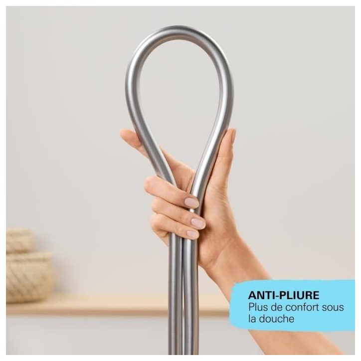 Flexible de douche - GROHE VitalioFlex 28743002 - 1,5m - Anti-pliures et torsion - Connexion universelle - Surface lisse - Chrom Flexible de douche - GROHE VitalioFlex 28743002 - 1,5m - Anti-pliures et torsion - Connexion universelle - Surface lisse - Chrom
