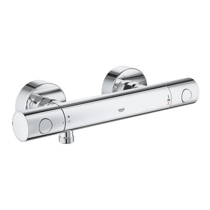 GROHE Mitigeur thermostatique douche Precision Get, montage mural, indicateur de température, filtres intégré, 34773000 GROHE Mitigeur thermostatique douche Precision Get, montage mural, indicateur de température, filtres intégré, 34773000