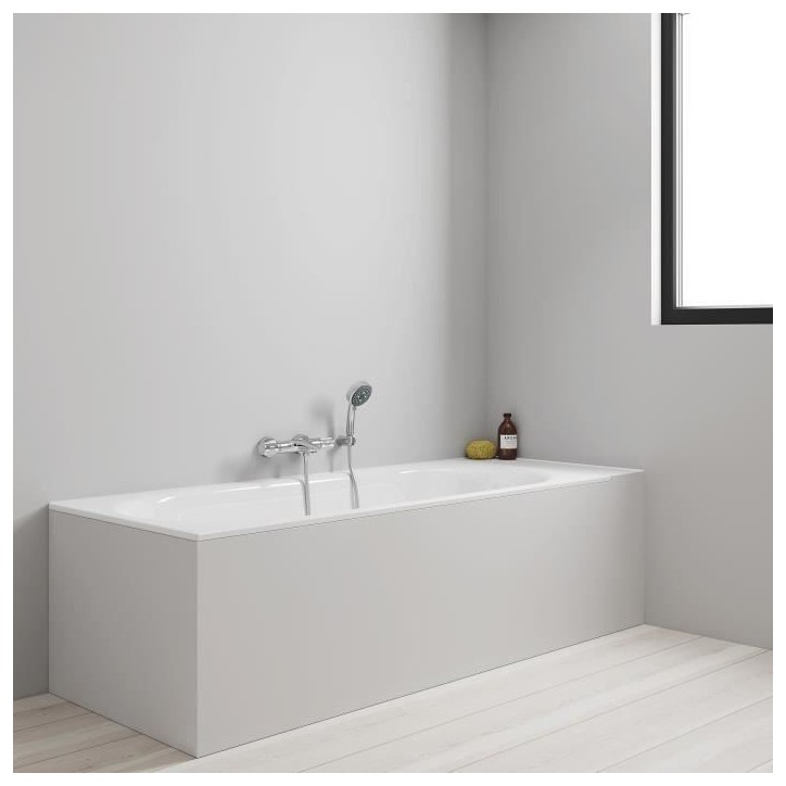 GROHE Mitigeur thermostatique douche Precision Feel, montage mural, indicateur de température, filtres intégrés, chromé, 347 GROHE Mitigeur thermostatique douche Precision Feel, montage mural, indicateur de température, filtres intégrés, chromé, 347