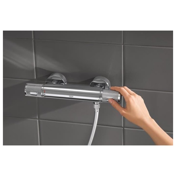 Mitigeur thermostatique Douche GROHE Precision Feel - Chromé - Economie d'eau - Métal Mitigeur thermostatique Douche GROHE Precision Feel - Chromé - Economie d'eau - Métal