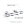 Mitigeur thermostatique Douche GROHE Precision Feel - Chromé - Econom