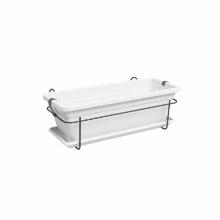 ARTEVASI Jardiniere VENEZIA balcon KIT - 50 ma - Blanc - 50 x 29 x 17,