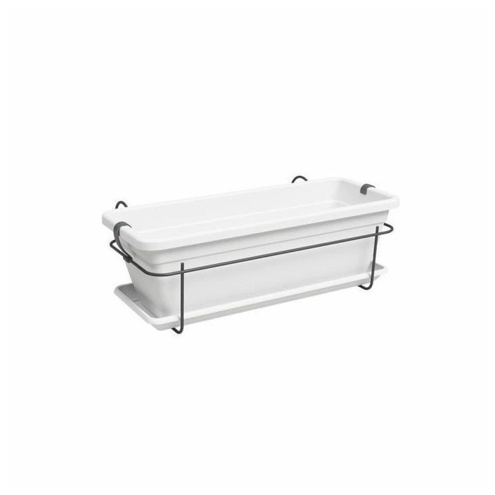 ARTEVASI Jardiniere VENEZIA balcon KIT - 50 ma - Blanc - 50 x 29 x 17,5 cm ARTEVASI Jardiniere VENEZIA balcon KIT - 50 ma - Blanc - 50 x 29 x 17,5 cm