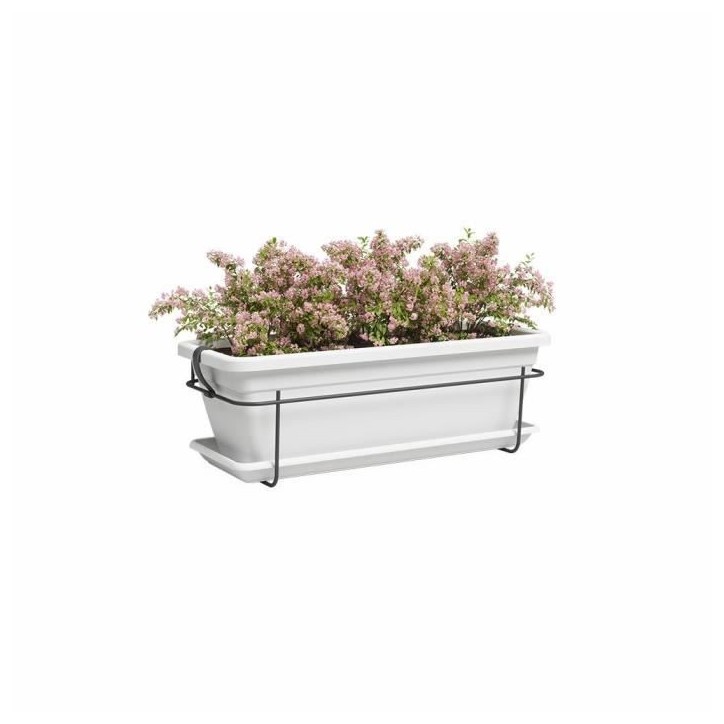ARTEVASI Jardiniere VENEZIA balcon KIT - 50 ma - Blanc - 50 x 29 x 17,5 cm ARTEVASI Jardiniere VENEZIA balcon KIT - 50 ma - Blanc - 50 x 29 x 17,5 cm