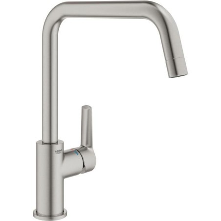 Mitigeur monocommande Evier - GROHE - Supersteel - Pivotant - Hauteur