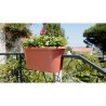 ARTEVASI Jardiniere pour balcon VENEZIA - Gris anthracite - 30 x 60 x